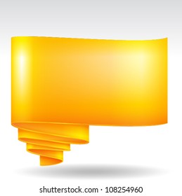 Scroll paper label background, EPS 10 vector
