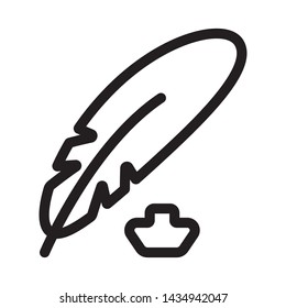 scroll and paper - minimal line web icon. simple vector illustration. concept for infographic, website or app.