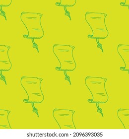 Scroll paper seamless pattern vector illustration