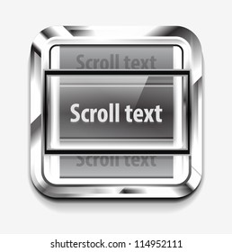 Scroll pick icon. Vector eps10