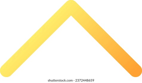 Scroll up pixel perfect flat gradient color ui icon. View chat history. Show previous messages. Simple filled pictogram. GUI, UX design for mobile application. Vector isolated RGB illustration