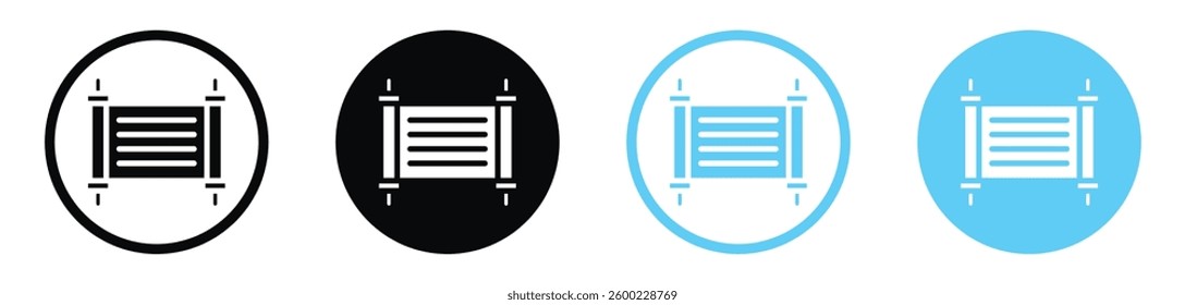 Scroll Torah icon collection. vector illustration set