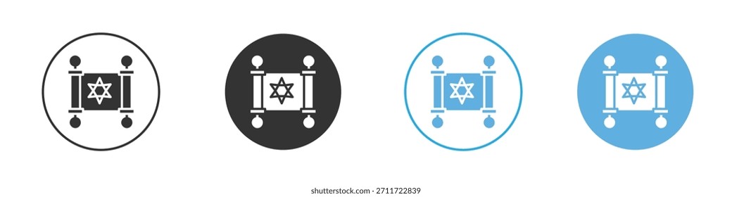 Conjunto de diseño de Plantilla de logotipo de icono de Torah