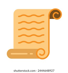 Scroll Vector Flat Icon Design