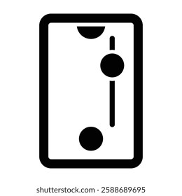 Scroll Up Vector Glyph Icon Vector Design
