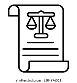 Scroll vector icon. Can be used for printing, mobile and web applications.