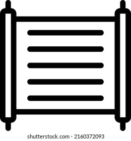 scroll  Vector illustration on a transparent background. Premium quality symmbols. Thin line vector icons for concept and graphic design.