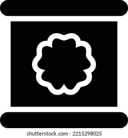 scroll  Vector illustration on a transparent background. Premium quality symmbols. Glyphs vector icons for concept and graphic design. 
