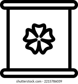 scroll Vector illustration on a transparent background. Premium quality symmbols. Thin line vector icons for concept and graphic design. 

