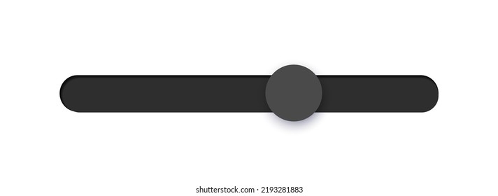 Scrollbar Element Button. Interaction Technique Or Widget For Scrolling Content On Webpage, Desktop Or Mobile Application. Navigation Element. Frontend Control Vector Illustration On White