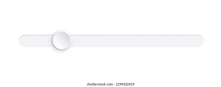 Scrollbar element button. Interaction technique or widget for scrolling content on webpage, desktop or mobile application. Navigation element. Frontend control vector illustration on white svg
