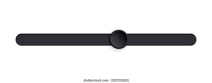 Scrollbar Element Button. Interaction Technique Or Widget For Scrolling Content On Webpage, Desktop Or Mobile Application. Navigation Element. Frontend Control Vector Illustration On White Background.