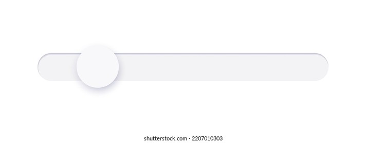 Scrollbar element button. Interaction technique or widget for scrolling content on webpage, desktop or mobile application. Navigation element. Frontend control vector illustration on white background.