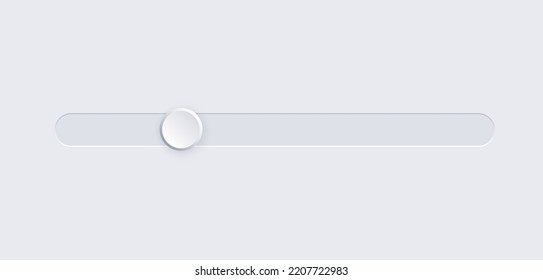 Scrollbar Element Button. Interaction Technique Or Widget For Scrolling Content On Webpage, Desktop Or Mobile Application. Navigation Element. Frontend Control Vector Illustration On White Background.