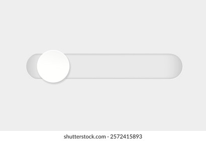 Scrollbar element button. Navigation element. Frontend control on white. Vector illustration