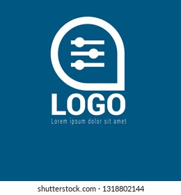 scrollbar logo concept. Designed for your web site design, logo, app, UI
