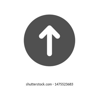 Scrolling arrow sign. Swipe up button icon. Landing page scroll symbol. Classic flat style. Simple swipe up icon. Vector