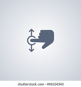 Scrolling flat icon 