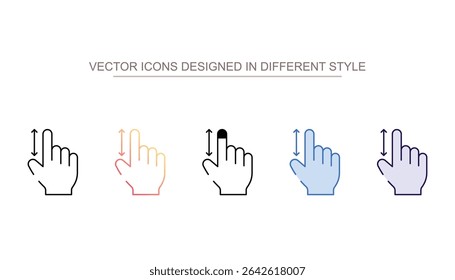 Scrolling icon design with white background stock illustration
