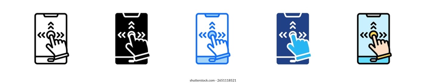Scrolling Icon Set Multiple Style Collection