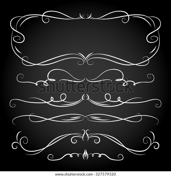 scrolls frames calligraphic set of fingers drawn retro\
classical vector framing and line dividers scrolls frames\
calligraphic straight nails fingers medieval border rich drawn\
darkness ornate yellow\
b