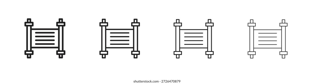Scrolls icon outline trend modern simple versions