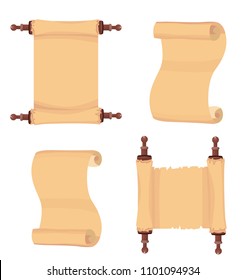 scrolls, paper, blank sheet, banner