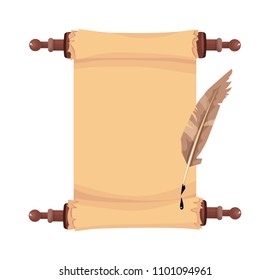 scrolls, paper, blank sheet, banner