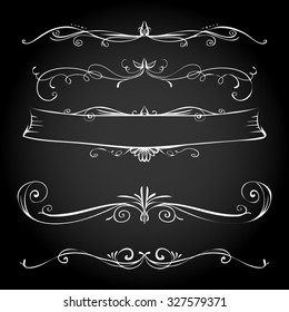 scrolls set of hand drawn retro vintage vector frame and line dividers scrolls straight nails fingers antique border golden drawn gothic dark rich ornate beauty set science turn ornamental classic swi