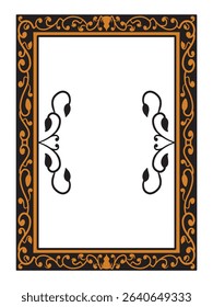 Scrollwork Enduring Ornamental Frame Decorative Vector
