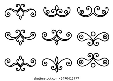 Scrollwork Splendor Pattern Line Art Sketches