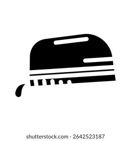 scrub cap surgeon glyph icon vector. scrub cap surgeon sign. isolated symbol illustration