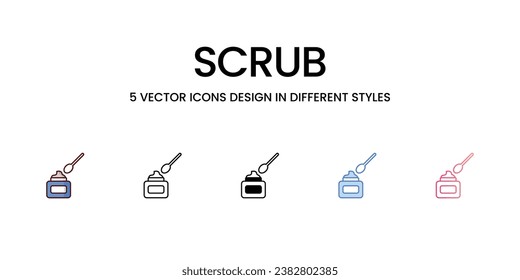 Scrub icon. Suitable for Web Page, Mobile App, UI, UX and GUI design.