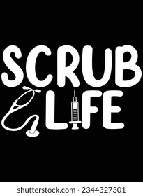 Scrub life EPS file for cutting machine. You can edit and print this vector art with EPS editor.