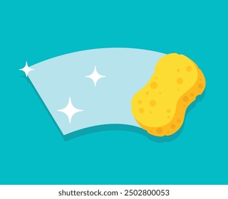 Scrub sponge vector and illustration