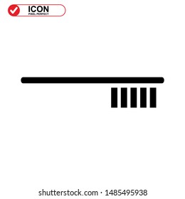 
scrubbing brush icon isolated sign symbol vector illustration - high quality black style vector icons
