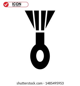 
scrubbing brush icon isolated sign symbol vector illustration - high quality black style vector icons
