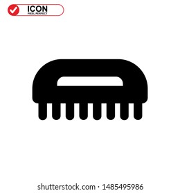 
scrubbing brush icon isolated sign symbol vector illustration - high quality black style vector icons
