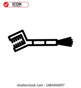 
scrubbing brush icon isolated sign symbol vector illustration - high quality black style vector icons
