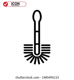 
scrubbing brush icon isolated sign symbol vector illustration - high quality black style vector icons
