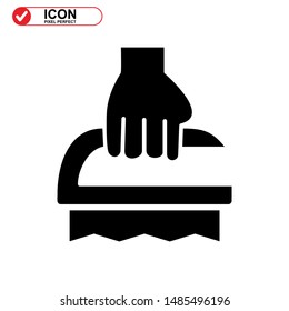
scrubbing brush icon isolated sign symbol vector illustration - high quality black style vector icons
