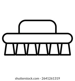 Scrubbing brush icon simple flat icon vector symbol