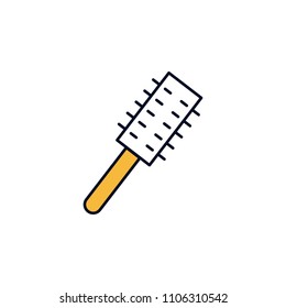 scrubbing brush outline icon. Element of colored spa icon for mobile concept and web apps. Thin line scrubbing brush outline icon can be used for web and mobile on white background