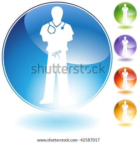 Scrubs crystal isolated on a white background.
