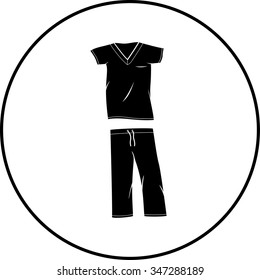 Scrubs Medical Clothing Symbol