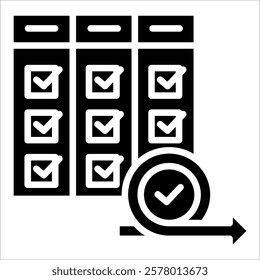 Scrum Board Icon Element For Design