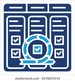 Scrum Board Icon Element For Design