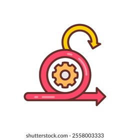 Scrum Filled Icons , Vector illustration