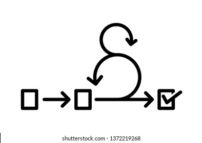 Scrum Icon, Agile Icon, Vector