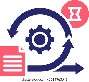 Scrum Icon Fill Vector Illustration